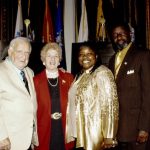 WWII Marine James Capodanno, wife Lydia, Gloria Bullock and Franklin McArthur (boot camp buddy of PFC Dan Bullock).