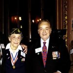 WWII Veterans are recognized at the 2006 Friends of the Vietnam Veterans Plaza Luncheon.