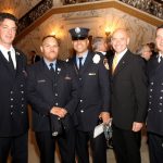 Fire Commissioner Sal Cassano with members of the FDNY.