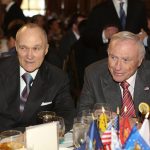 NYC Police Commissioner Ray Kelly and Arnold Fisher, Honorary Chairman of the Intrepid Fallen Heroes Fund and Vice Chairman of the Fisher House Foundation