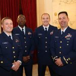 Members of the US Coast Guard attend the 2015 Honoree of the Year Luncheon