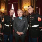 Honoree Paul Bucha with US Marines